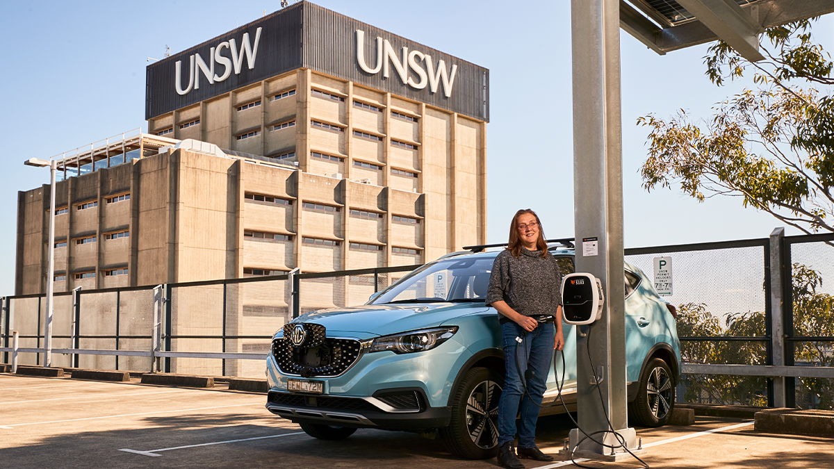 New solarpowered electric vehicle charging stations unveiled at UNSW